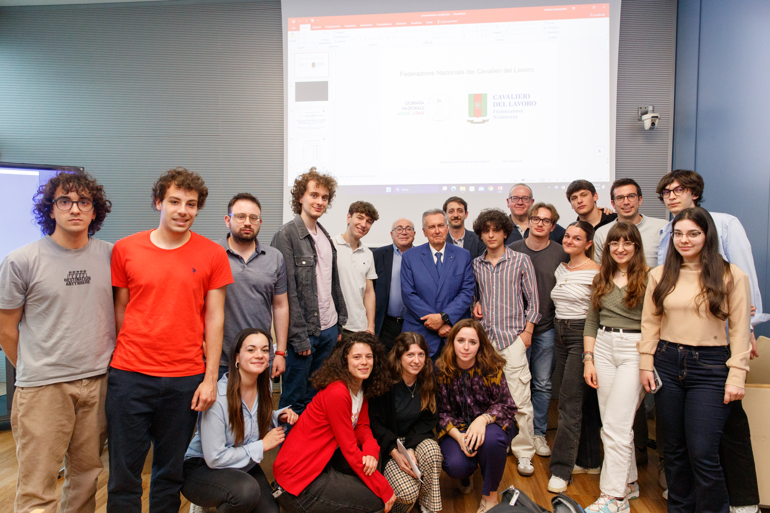 I Cavalieri del lavoro presso i collegi di merito Camplus per la giornata del Made in Italy